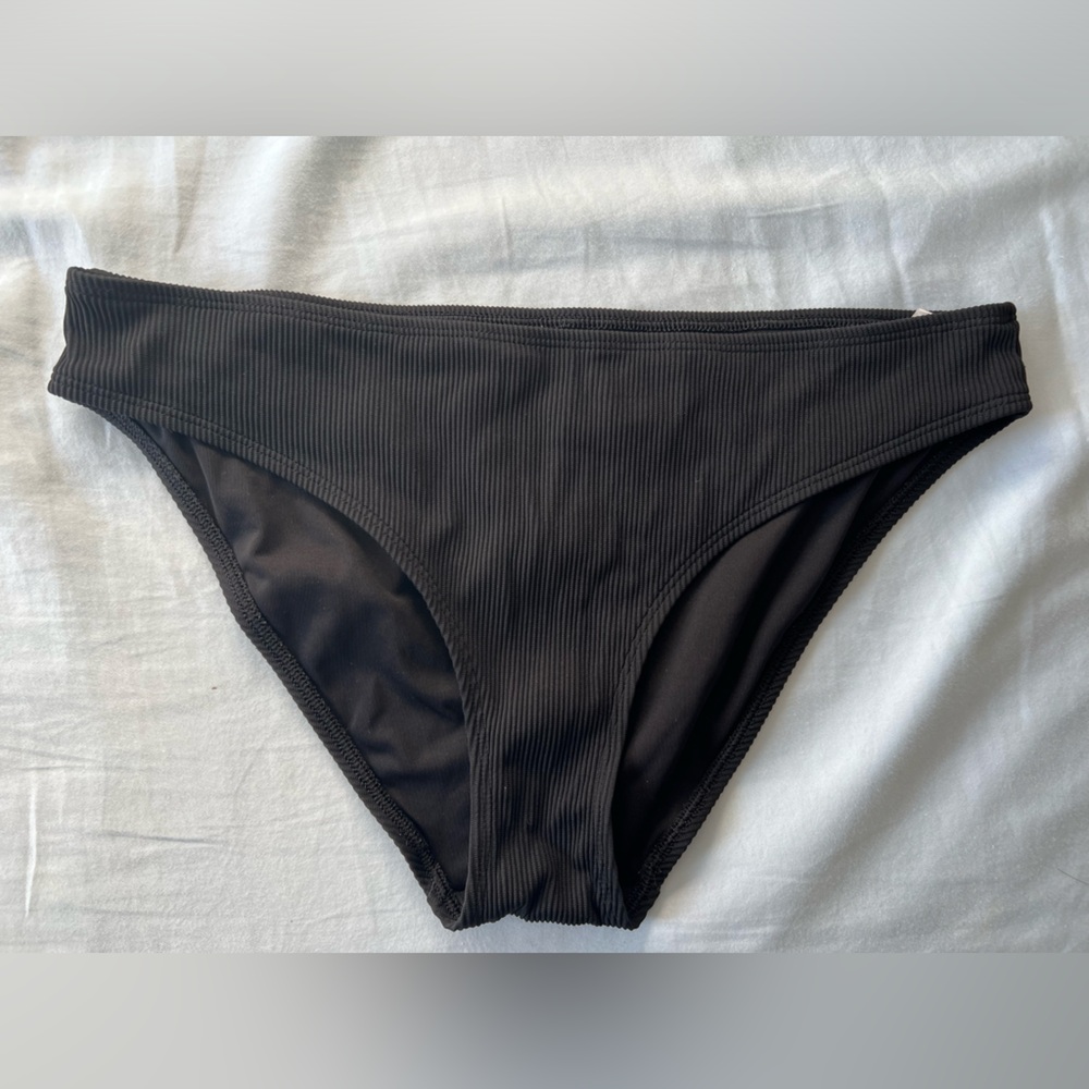 Aerie Black Bikini Swim Swimsuit Bottom M
